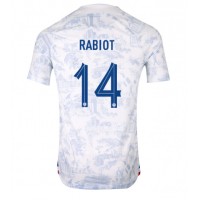 Camiseta Francia Adrien Rabiot #14 Visitante Equipación Mundial 2022 manga corta
